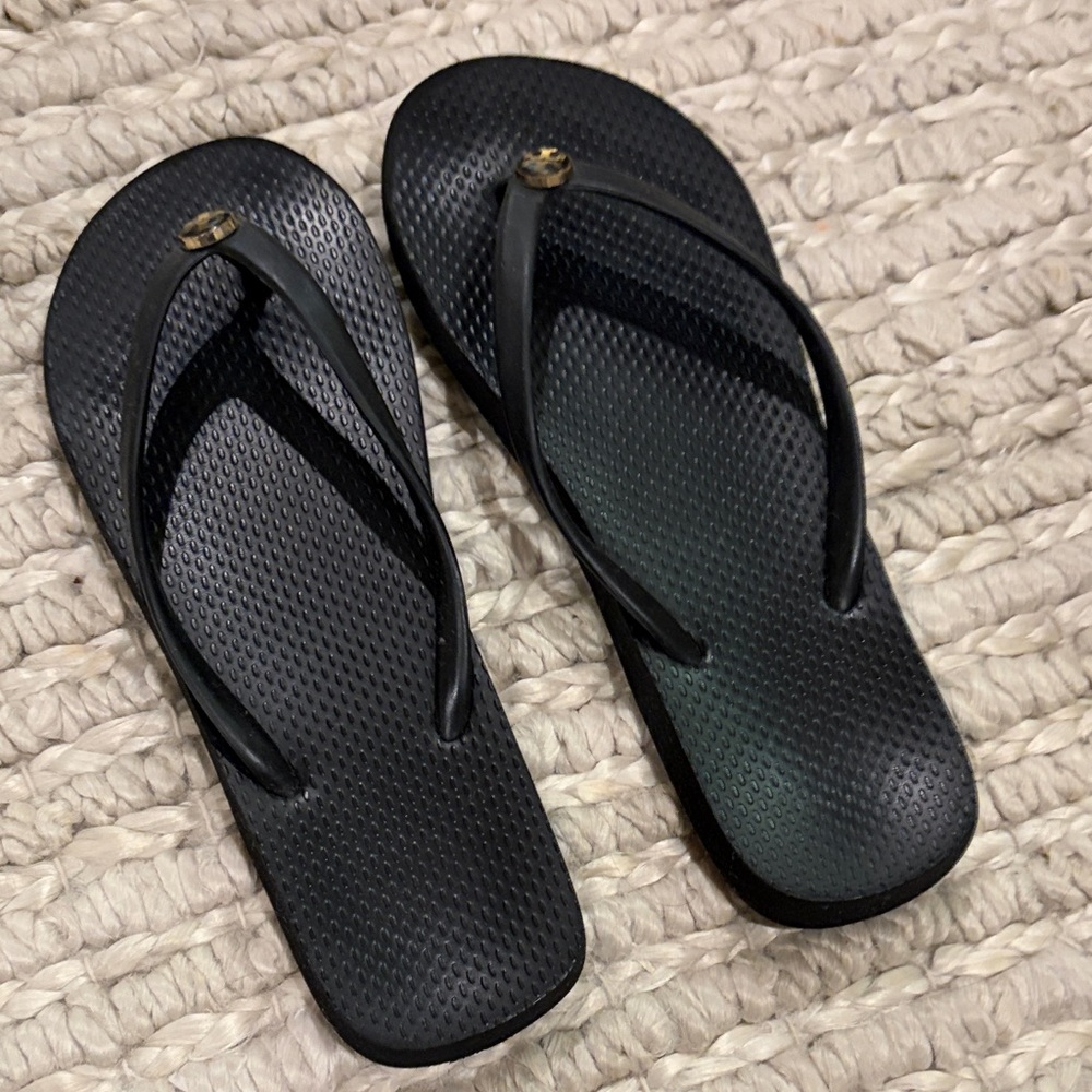 Tory Burch Black Flip Flops